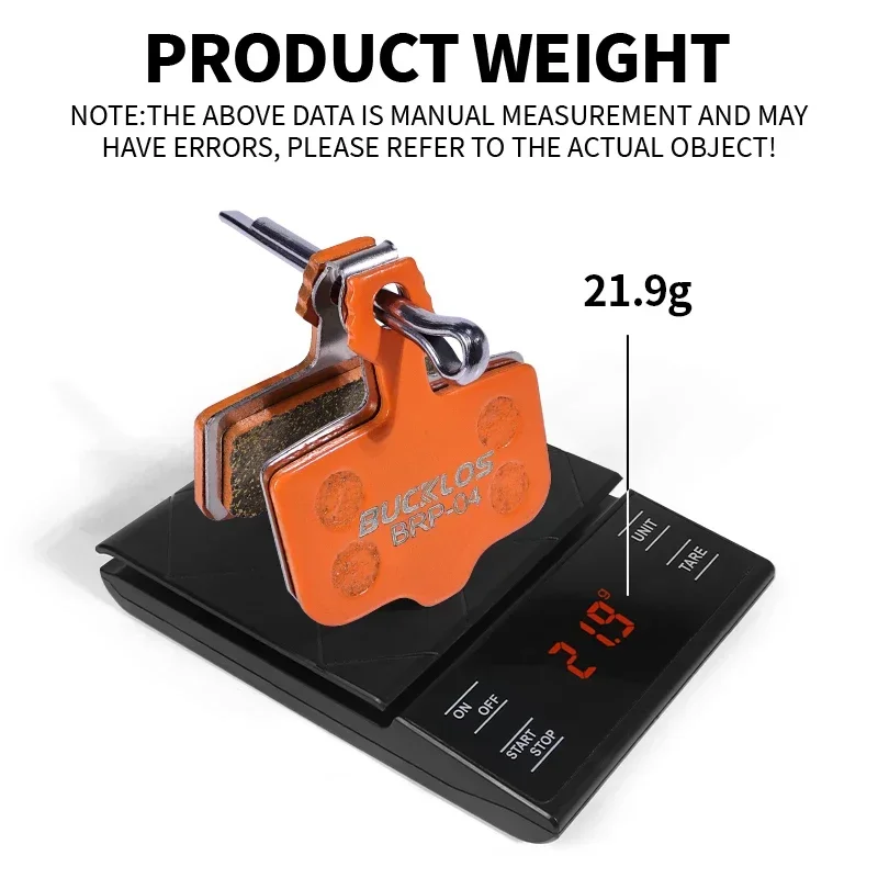 BUCKLOS Bicycle Hydraulic Disc Brake Pads for AVID EXILIR Metallic Brake Pads Metal Road Mountain Bike Brake Pads for SRAM DB5