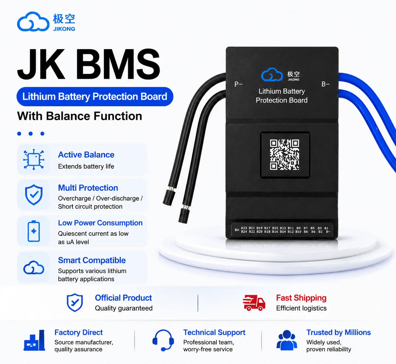 4s 7s 8s 13s 16s 20s 24s 32S 12v 24v 36v 48v 60V 72V 96v 100a 200a 300A Display JIkong NX JKBMS Board Lto Smart Jk Bms Lifepo4