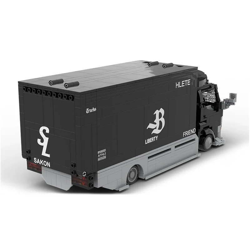 

gfdsa City Car Model MOC Building Bricks Urban Cargo Truck Modular Technology Children Holiday Gifts Assemble Toys Suit