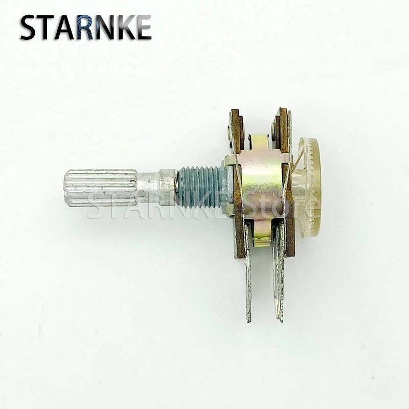 2PCS 16 Type 8-Pin Dual B100K With Tap Stepper Audio Amplifier Volume Adjustment Potentiometer Flower Shaft Length 25mm