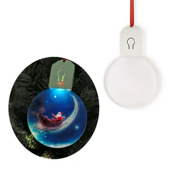 Thermal Sublimation Acrylic Light Pendant Thermal Transfer Christmas Pendant