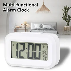 LED Digital Alarm Clock Mini Alarm Clock Suitable for Home Office Bedside Table Kids Bedroom Electronic Clocks Decor Garden