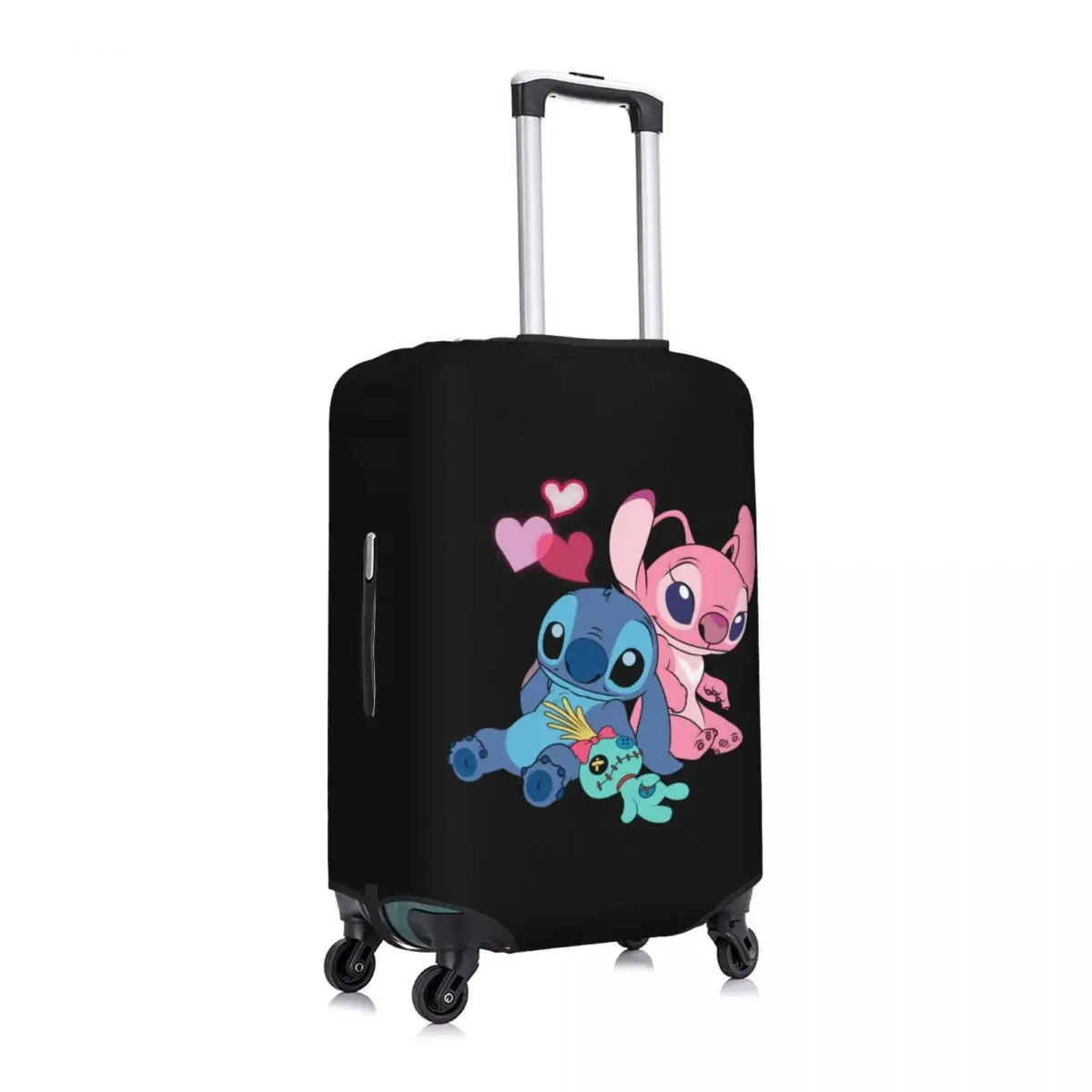 Juste de bagage Stitch personnalisée, housses de protection de valise mignonnes imbibées pour 18-32 po