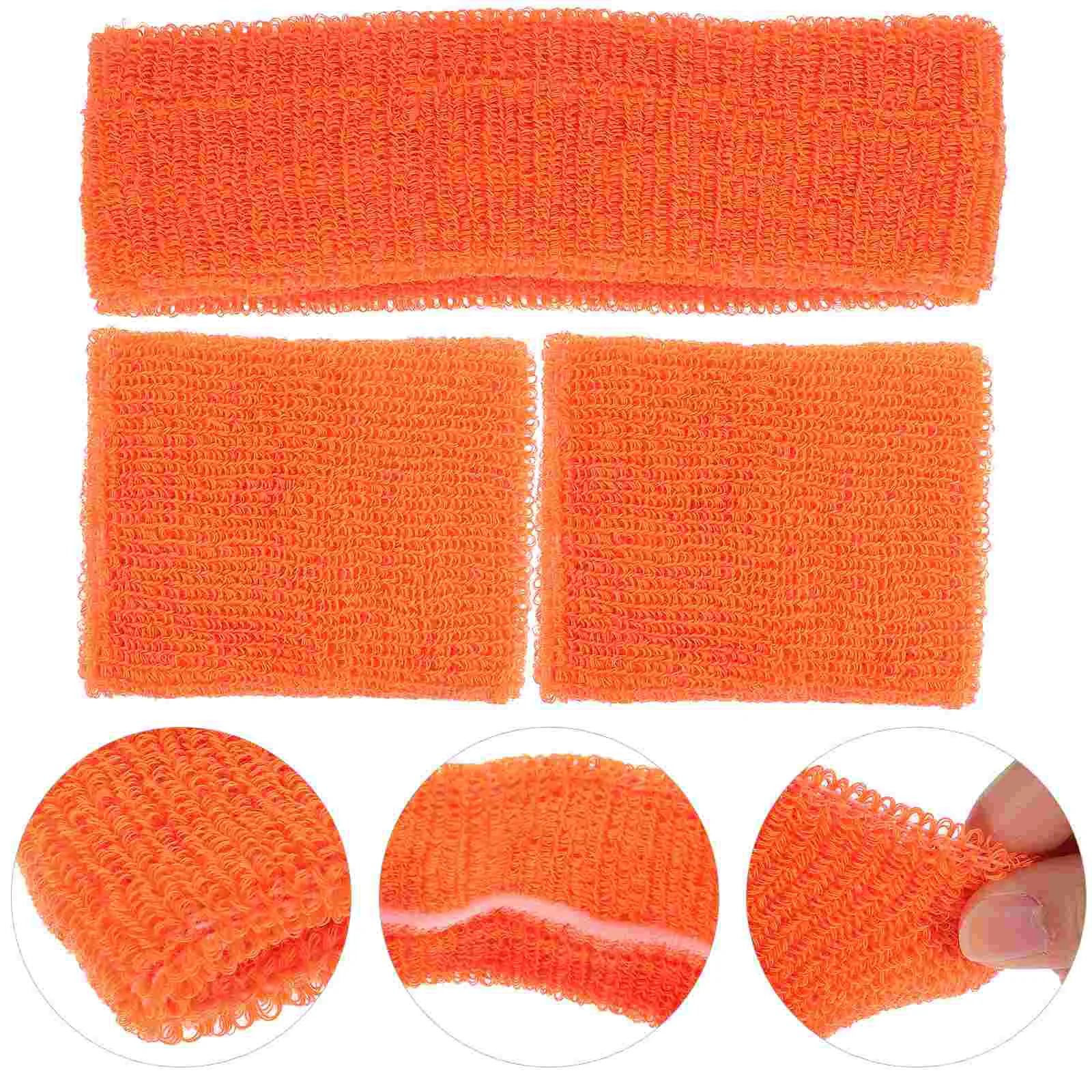 

Head Sweatband Wristband Sports Headbands for Women Yoga Orange Women's Hair Man