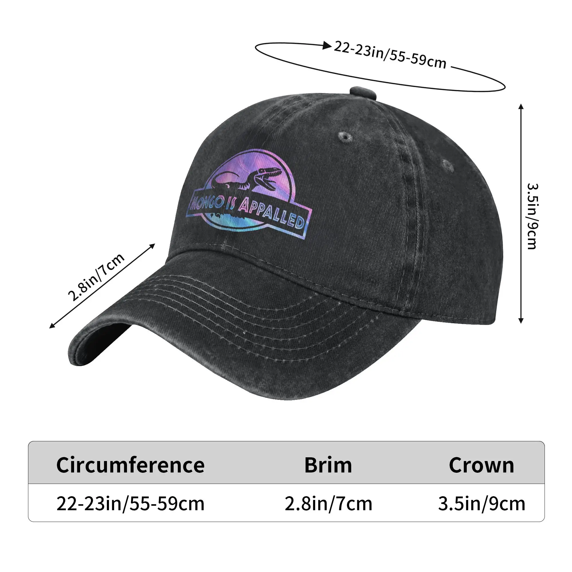 Washed Baseball Cap Mongo is Appalled Dungeon Crawler Carl Summer Hip Hop Hats For Men Adult  y2k Cute Running Sun Snapback Cap