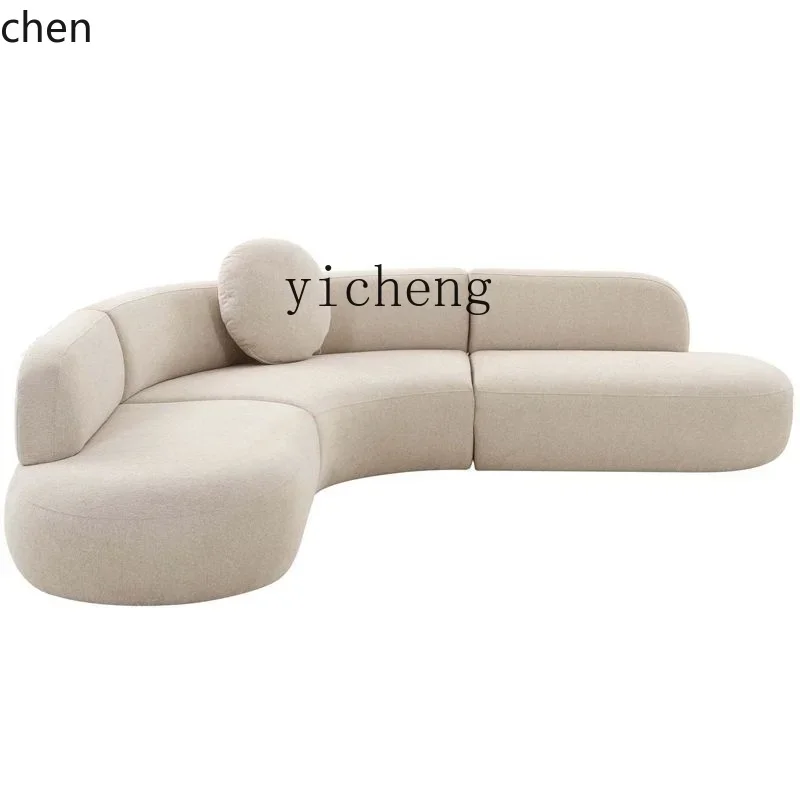 

b7- Curved Sofa Living Room Hotel Lobby Rest Area Booth