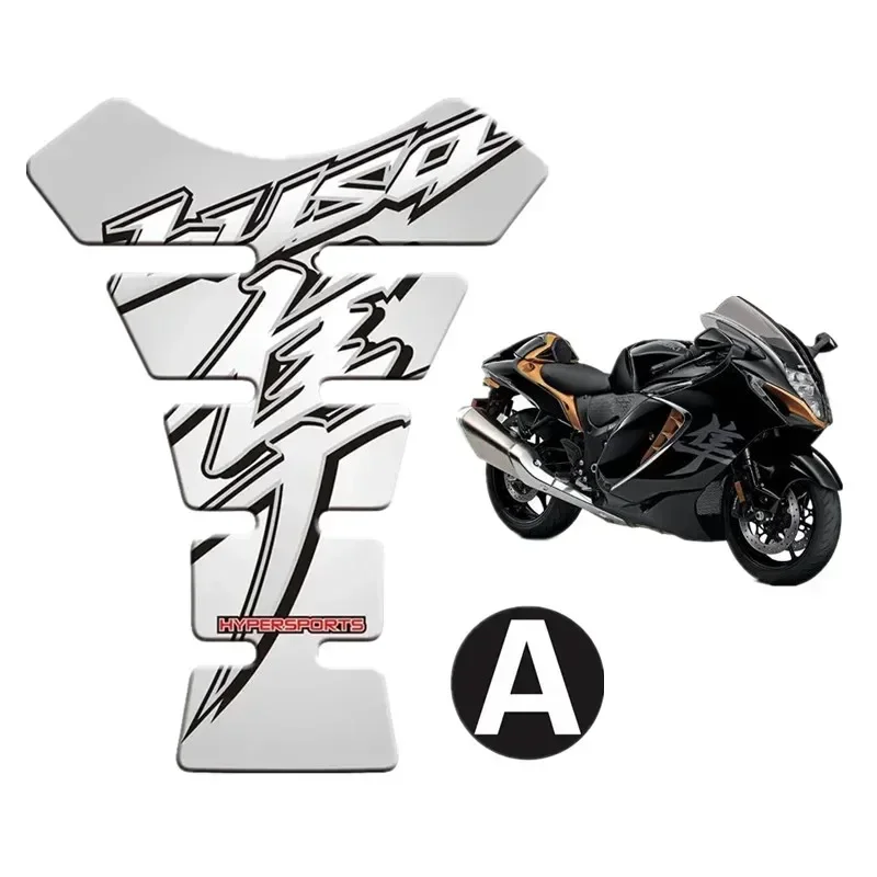 For Suzuki Hayabusa GSX1300R GSXR1300 Motor Tank Pad Protector 3D Gel Sticker Decal - A