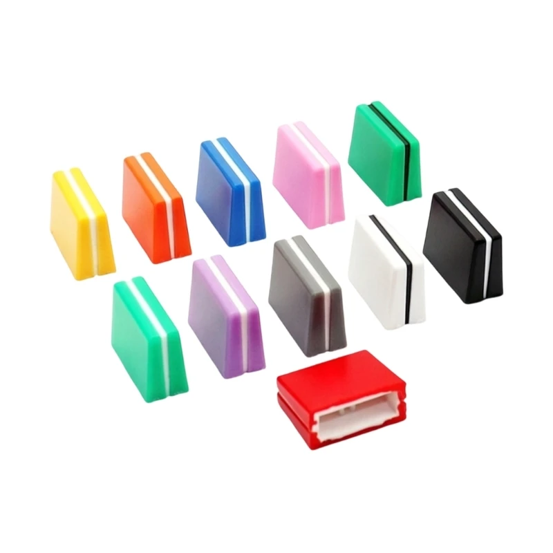 10Pcs DJ Mixer Fader Caps Precisely Control Mixer Fader Caps Sliding Potentiometer Knobs For Sound Engineering Tools