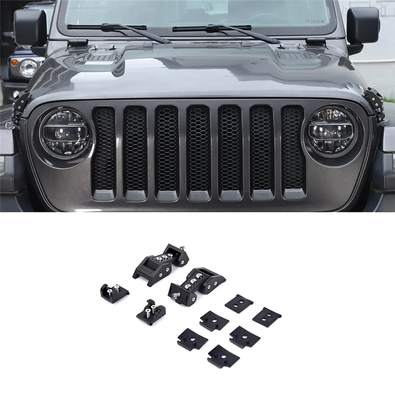 

Hood Latches Catch Kit For Jeep Wrangler JK 2007-2017 JL 2018-2024 Gladiator JT 2020-2024 Accessories