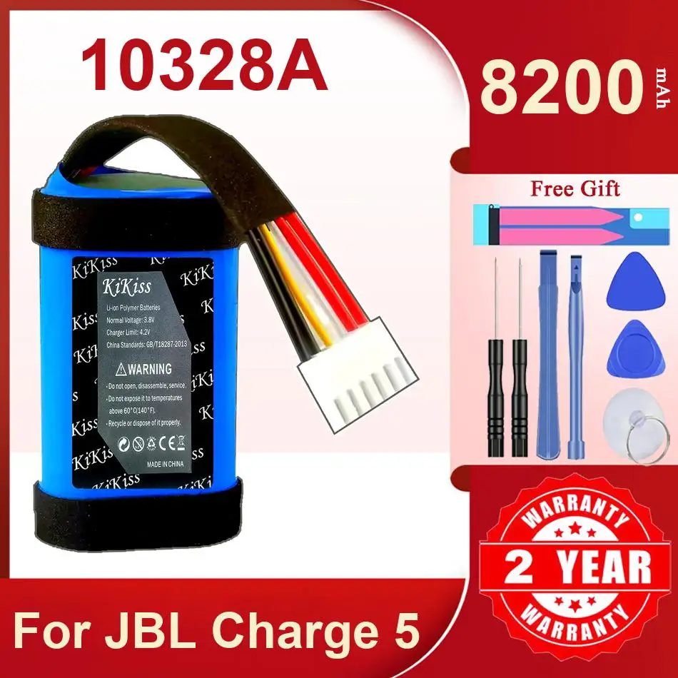 

Kikiss 8200Mah 10328A Replacement Battery For JBL Charge 5