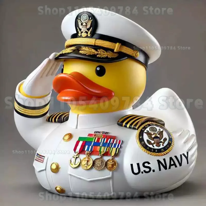 

2026 Patriotic Military Ducks Figurine,Captain's Duck Ornament Desktop Car Decoration New Product Unique Gift for Friends