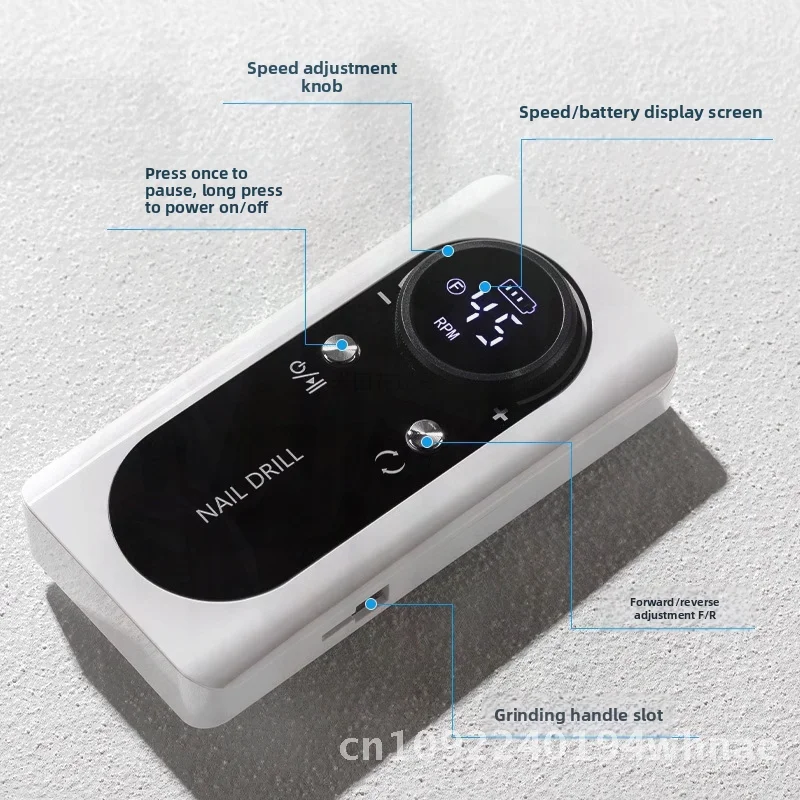Professionele elektrische nagelpolijstmachine Nagelslijper Manicure Tool voor nagelwinkels Uniek ontwerp Verkrijgbaar in V2-kleuren