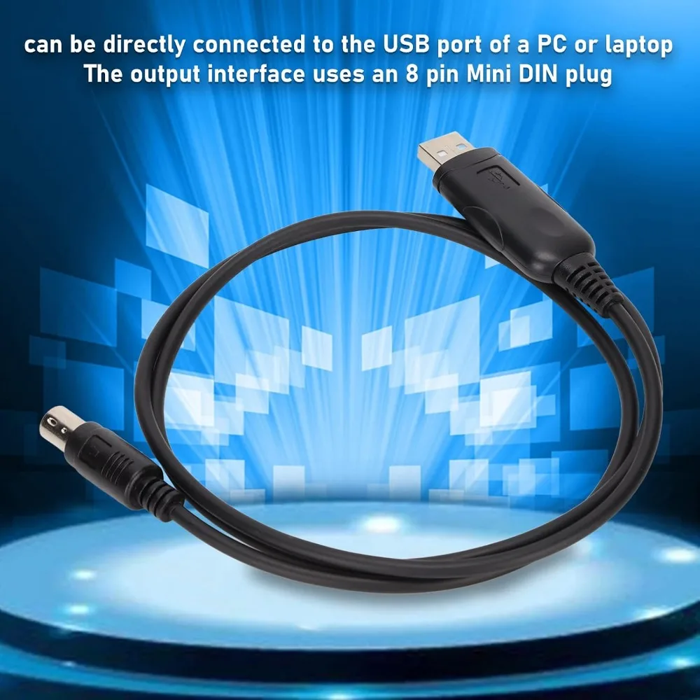 8 Pin USB Programming Cable PVC Material 1m Length Serial Adapter Cable RC Model Remote Control Trainer Cable