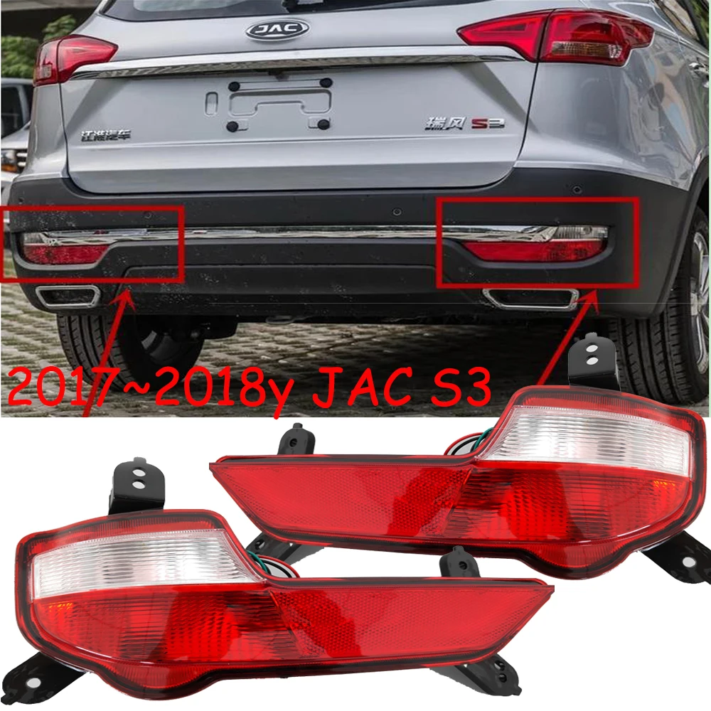 

1pcs car accessories bumper KMC tail light JAC S3 3th Taillight JMC 2017~2018yReflector Taillamp for JAC S3 fog lamp