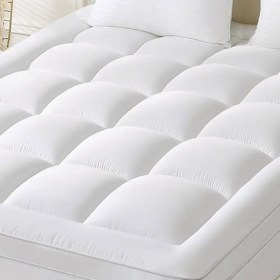 

YUGY OB Queen Mattress Topper Extra Thick, Cooling, and Breathable Mattress Pad 8-21" Deep Pocket Soft Down Alternati e Fill
