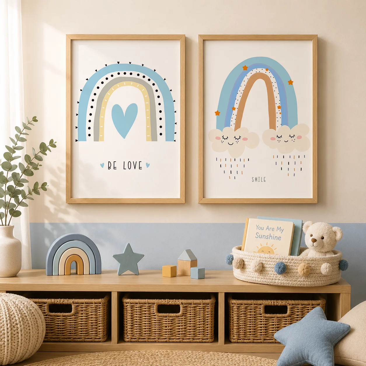 Nursery Quotes Wall Art, Rainb - Baby Boy Nursery Quotes recension och pris