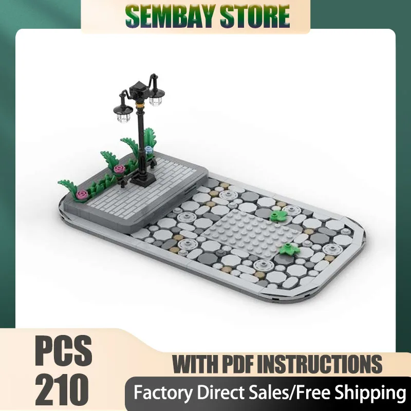 مدينة شارع عرض نموذج Moc قوالب بناء وحدات المبيعات كشك قاعدة نموذج التكنولوجيا كتل عيد الميلاد لتقوم بها بنفسك لعبة هدية البناء #1