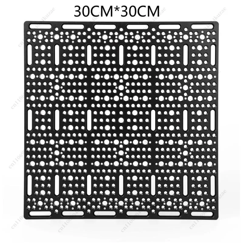 FMT 300×300×10mm Porous Aluminum Alloy CNC Mounting Base Plate, Universal Panel for Tripods & Industrial Equipment