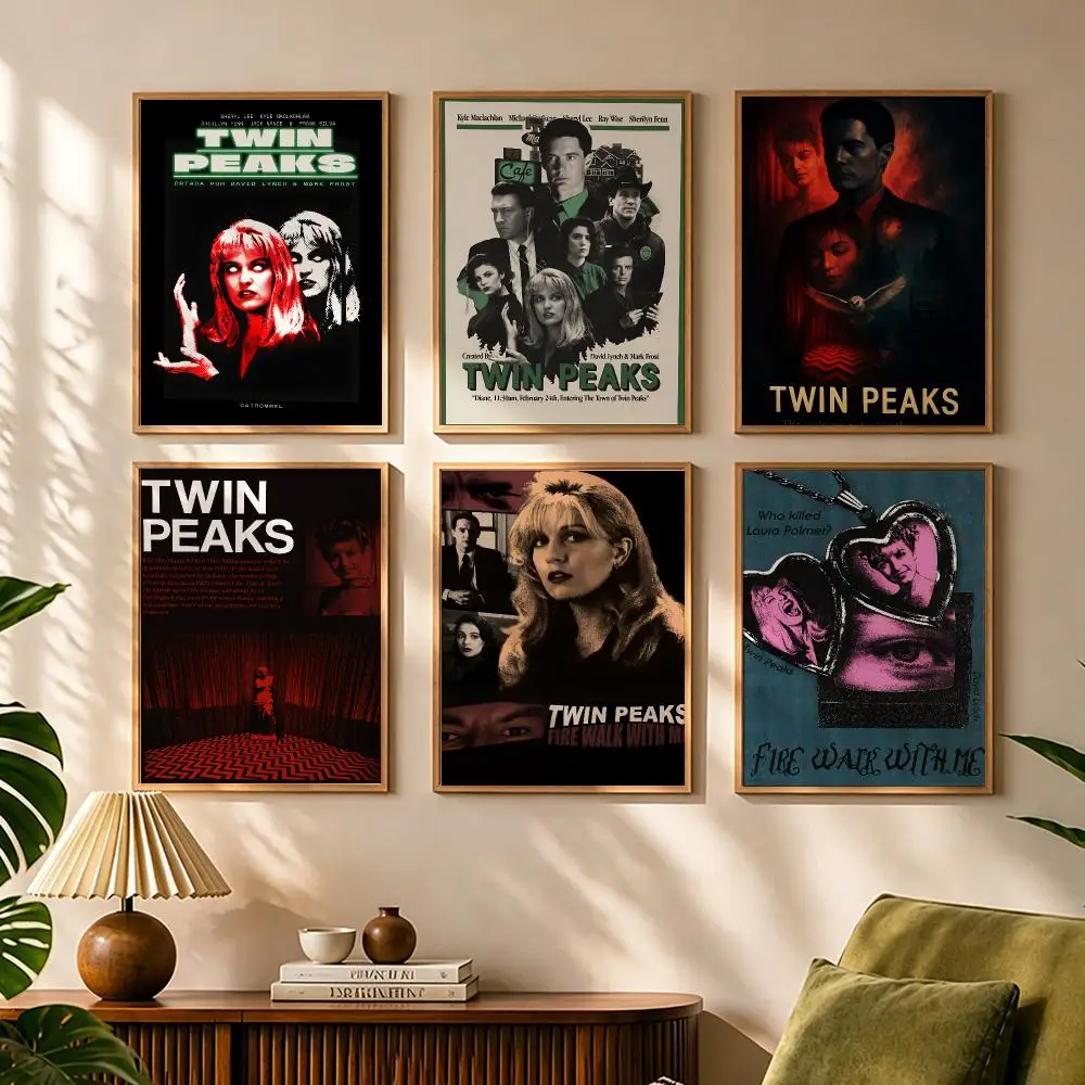 TV Series T-Twin Peaks Painting Calligraphy Canvas HD Poster Waterproof Fade Resistant Wall Art Print for Home Decor