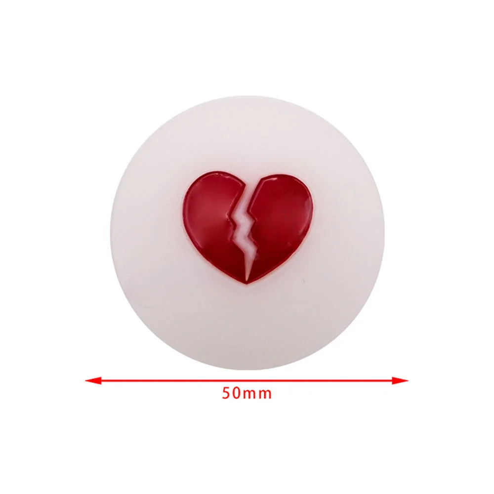 Universal Car Modification Resin Gear Shift Head Heartbreaking Pattern Black And White round Gear Shift Head for Vehicle Modific