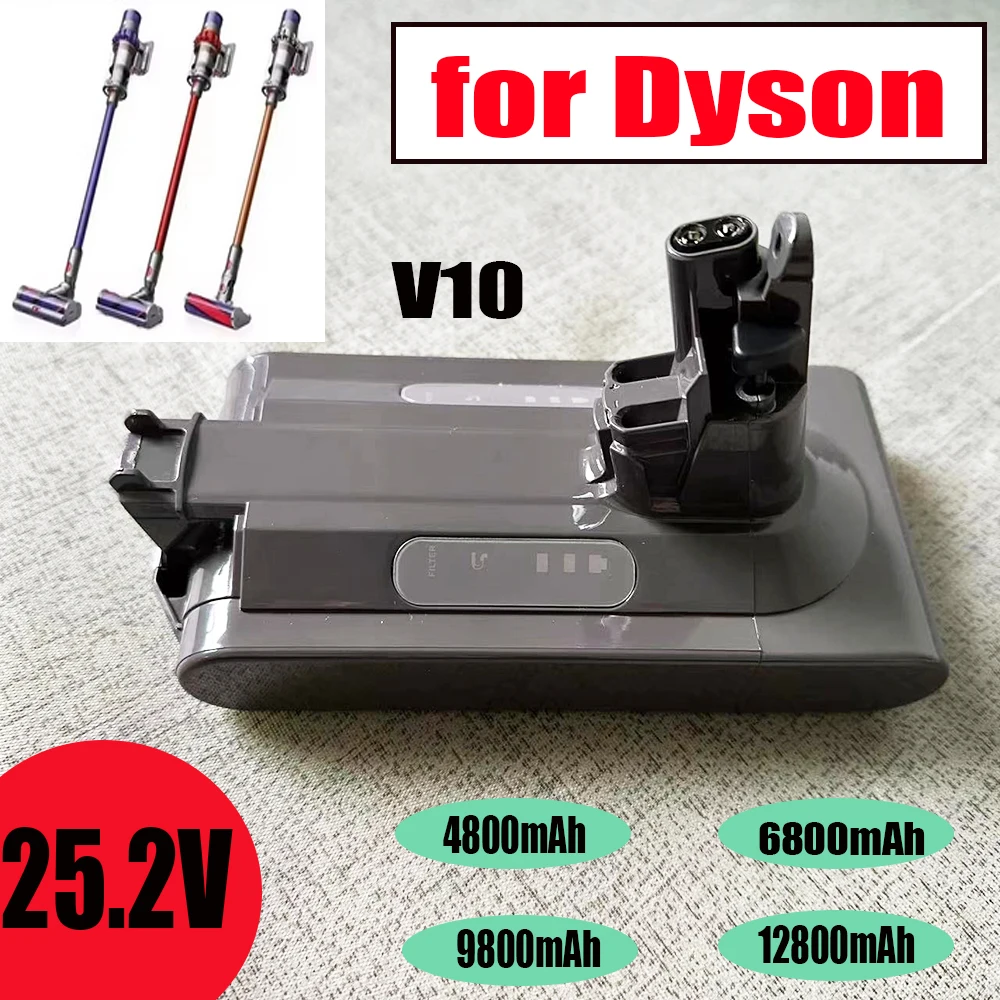 

Dyson V10 Animal Absolute Floppy Аккумулятор для беспроводного пылесоса, 25,2 В, 4800 мАч-12800 мАч, новые продукты 100%