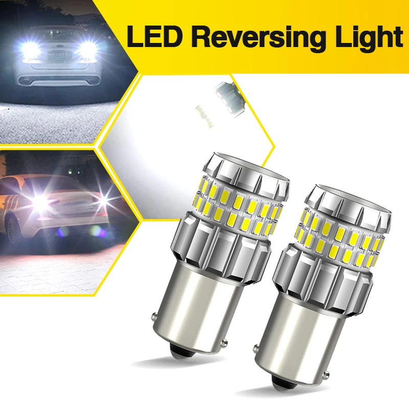 

2PCS Car LED Reverse Lights For Alfa Romeo SEAT Volvo C30 C70 Ford P21W 7506 BA15S 1156 Canbus White Backup Lamp Blubs 7527