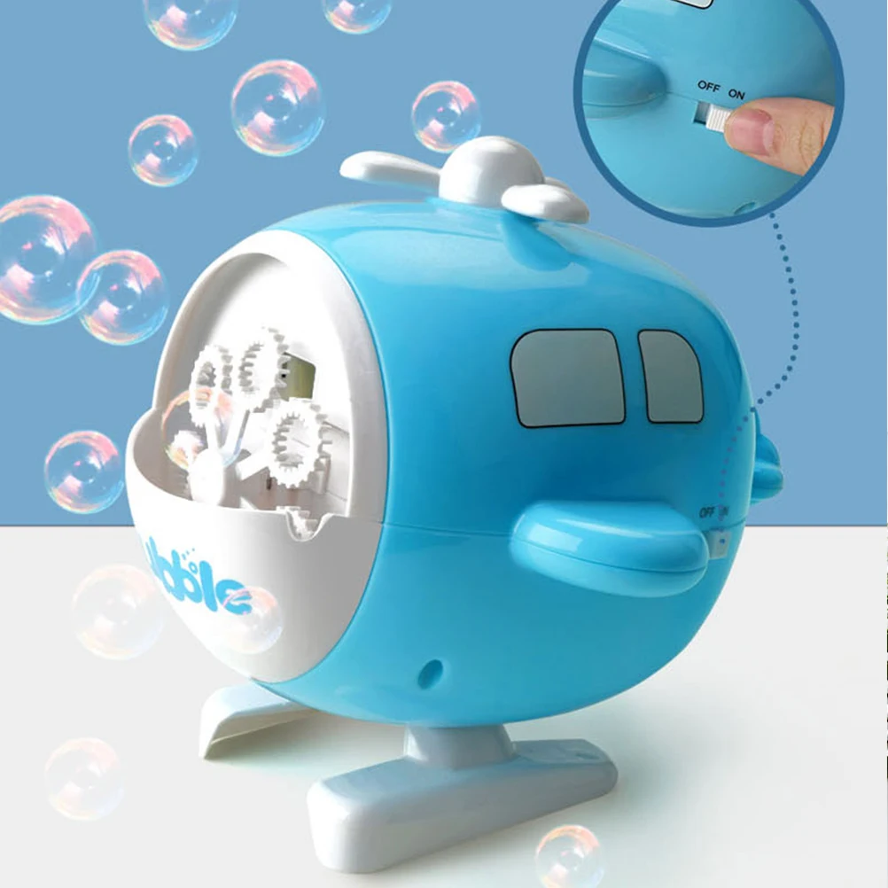 1pc Bubble Blower Electric Automatic Bubble Maker Toy Creative Helicopter Children Bubble Blower Toy (Random Color, Charging