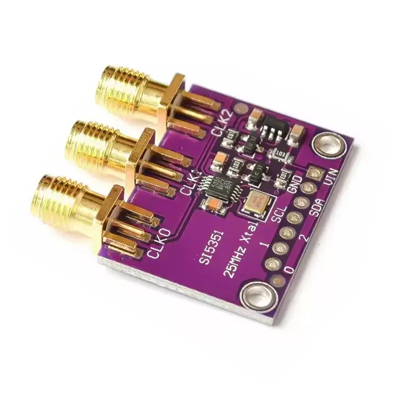 DC 3V 5V SI5351 SI5351A I2C Clock Signal Generator Module High Frequency Signal Square Wave Frequency 8KHz-160MHz For Arduino