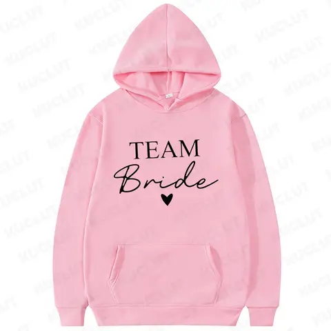 Höstbrud Brudtärna Långärmad Fleece Sweatshirt Hoodie Modejacka för Dam Möhippa Evjf Fest Bröllop Hoodies 10 best sales brudtröja - №3