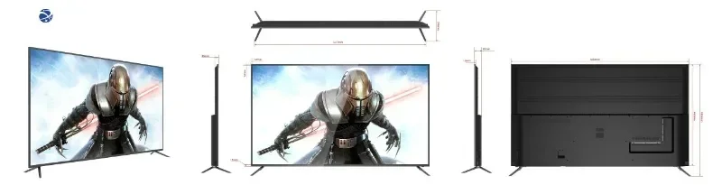 SEEWORLD Smart TV 70 75 80 85 98 100 110 polegadas Televisão 4K Ultra HD Android Smart LED TVs com Wifi