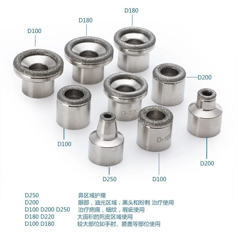 Peeling Machine Micro Carving Dode Huid Verwijdering glad Verhelderende Gezicht Slijpen Sonde Handvat Gezichtsporie Gepolijst Instrument