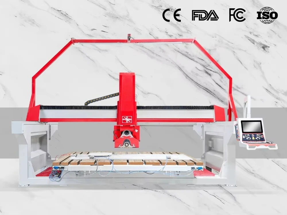 Hongyi Bridge Saw Cutter Machine for Natural Marble and Granite Floor Tiling Granite Tops