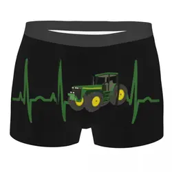 Custom Fashion Heartbeat Tractor Design Boxers Shorts Panties Male Underpants Breathable Briefs Underwear