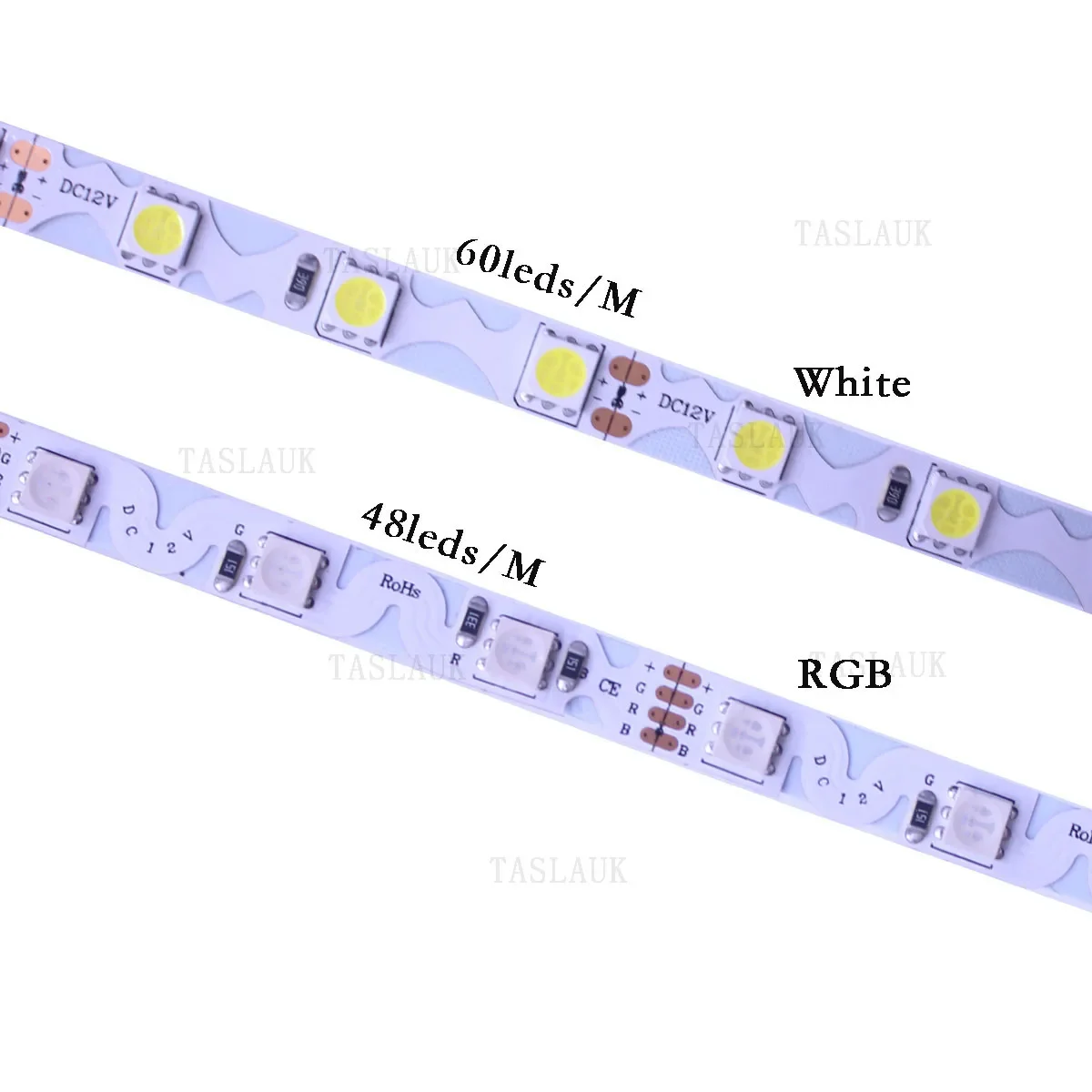 LED Strip 5050 RGB Free Bending Bendable S Shape LED Strip IP20 No waterproof DC12V Flexible LED Light 48LED/m 5m/Lot