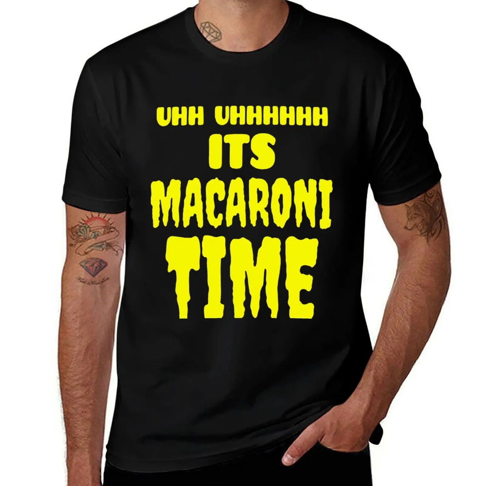 

Uhh Uhhhhhh It's Macaroni Time T-Shirt summer top oversized t shirt boys whites mens t shirt
