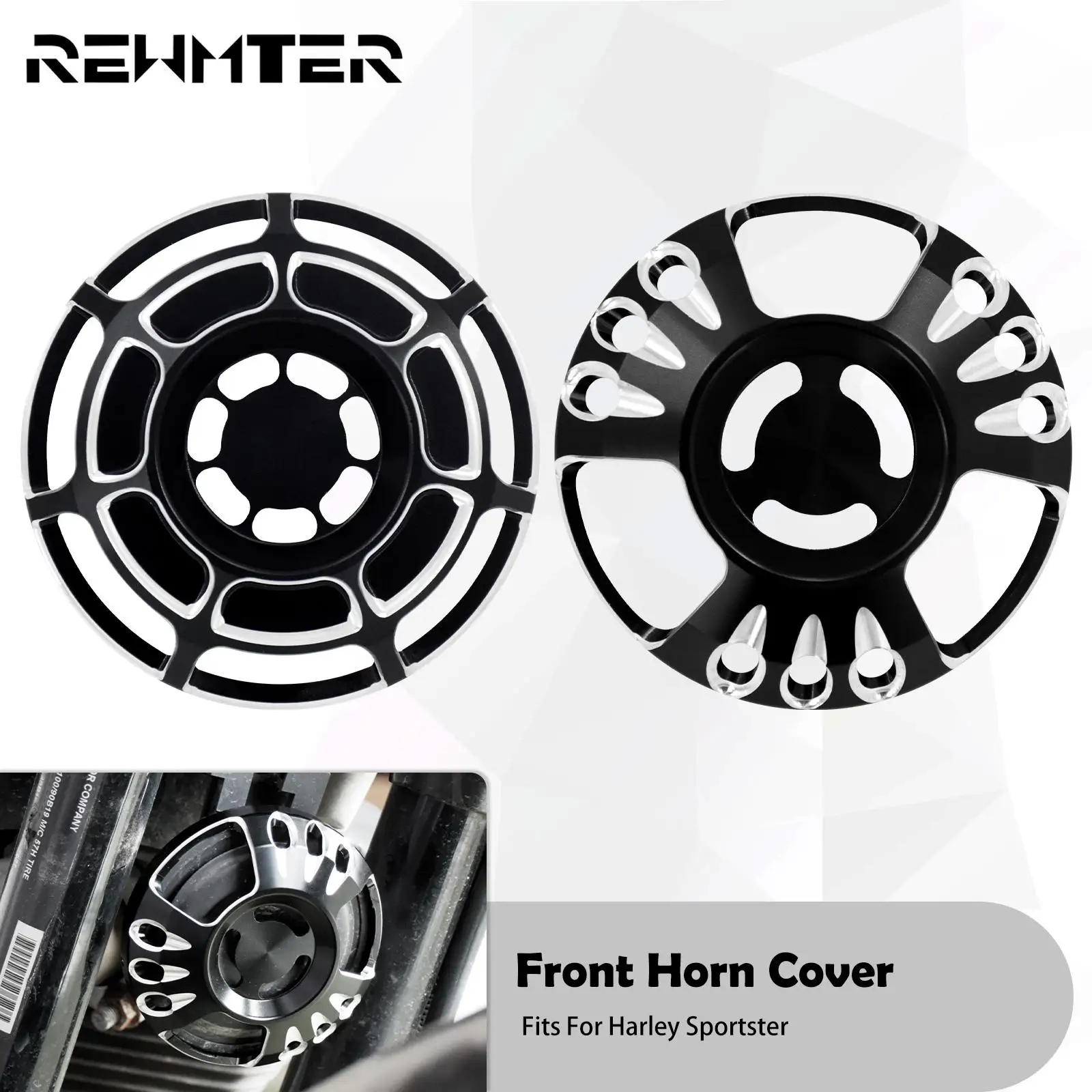 Motorcycle Front Speaker Grill Masks Horn Cover Black For Harley Sportster XL883 1200 Iron 72 48 Seventy Two Roadster 1996-2022