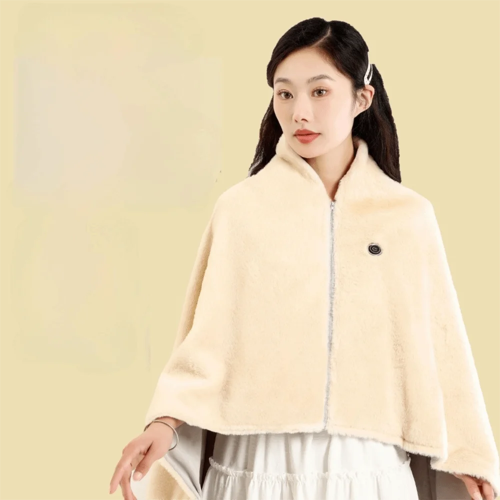 

Высокое качество носимое USB-одеяло с электрическим подогревом 3 уровня нагрева моющаяся согревающая шаль портативное одеяло с подогревом зима