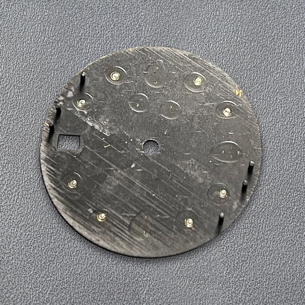 عالية الجودة 28.5 مللي متر S شعار NH35 الطلب أشعة الشمس YT-M الطلب مناسبة لحركة NH35/NH36/4R/7S الجليد الأزرق مضيئة NH35 اكسسوارات