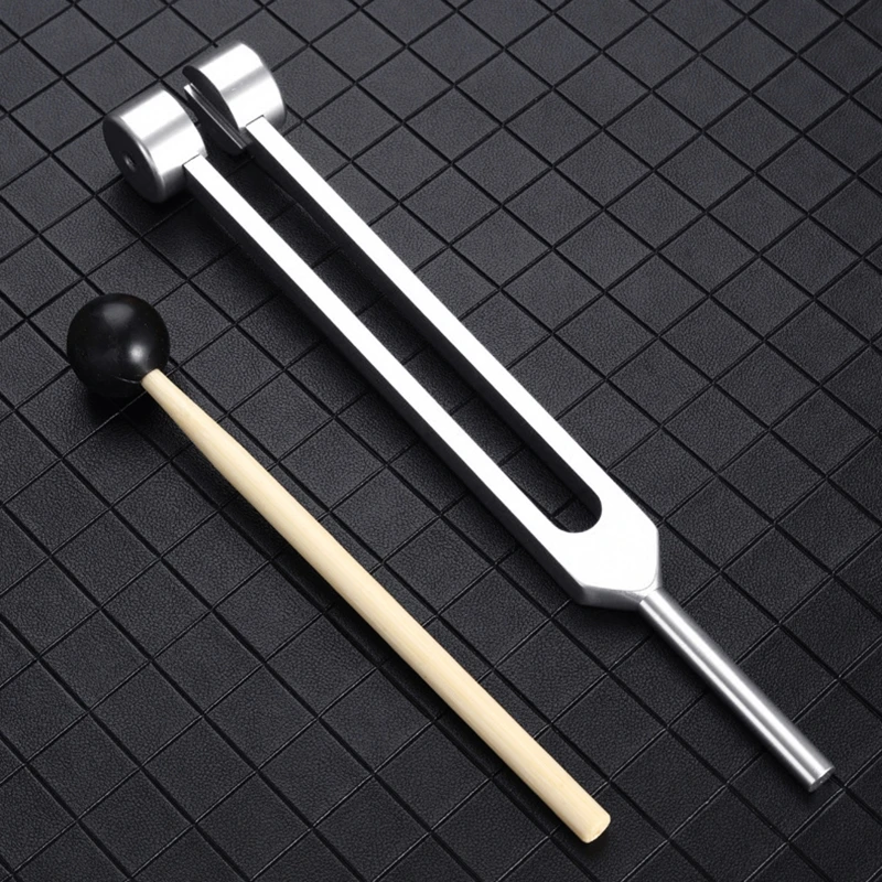 Portátil Ajuste Garfo Garfo Garfo de Alumínio da Orelha Sistema Nervoso Teste Tuning Liga Garfo Freqüência 64hz Ferramenta Cuidados Saúde G6da