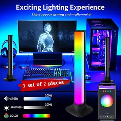 Smart RGB Symphony Sound Contro Lights LED Pickup Lamp Music Atmosphere Light App Control Table Lamp Computer Game Desktop Decor