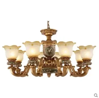 

The living room lamp chandeliers simple European luxury atmosphere resin lights of modern minimalist Scandinavian American