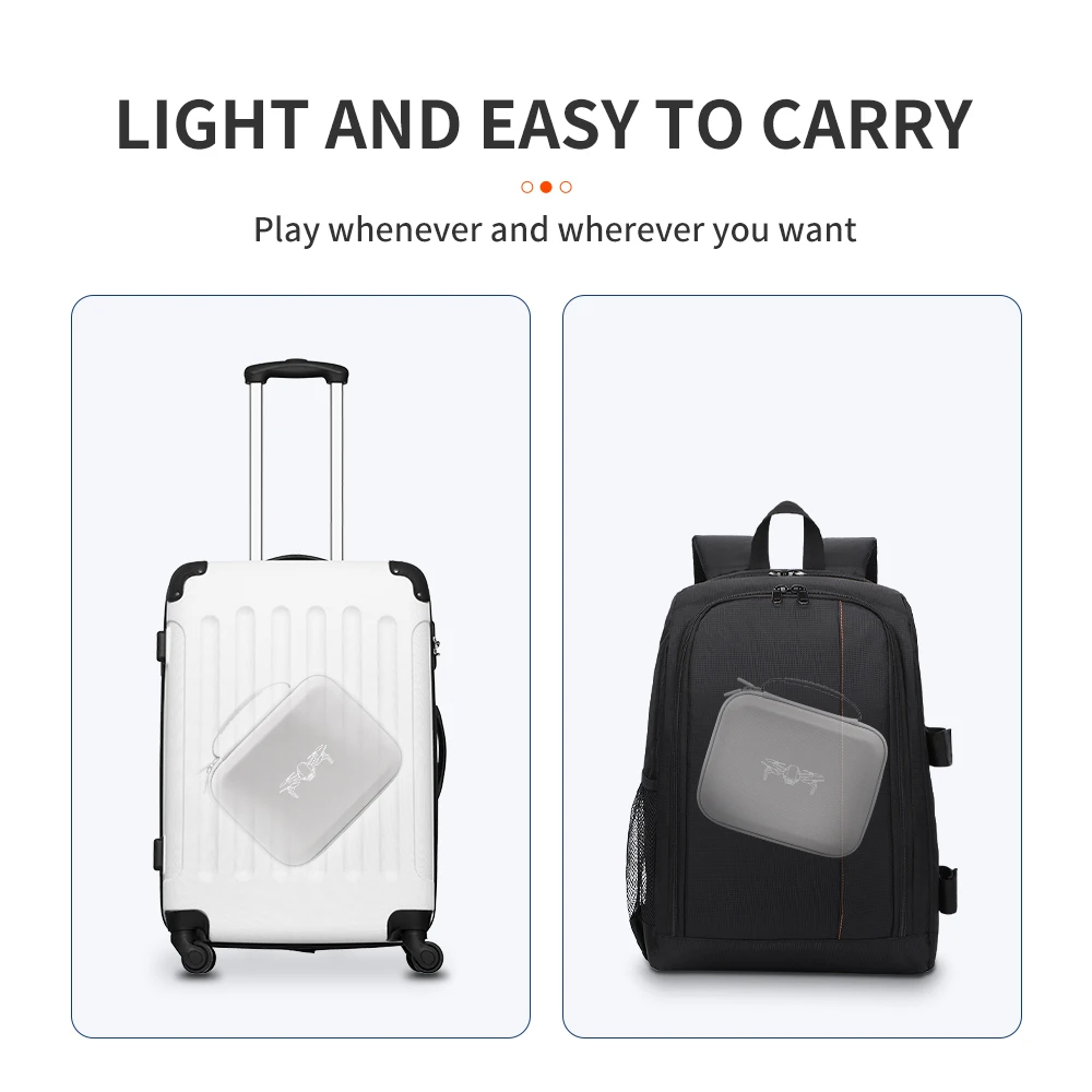 XFJI Storage Bag Protective Carrying Case PU Leather Handbag for DJI Mini 4K/Mini 2SE/Mini 2 Drone Controller Accessories - Image 5