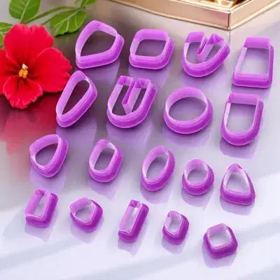 18 stuks polymeerklei cutters zachte klei gereedschap multifunctionele sieraden maken benodigdheden oorbel ambachtelijke mal kit DIY sieraden maken kit
