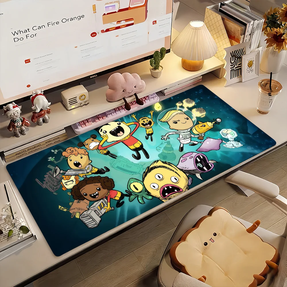 Game Oxygen Not Included  Mouse Pad Non-slip Rubber Computer Mat Gamer Balance Decoracion Deskmat Laptop Office Large