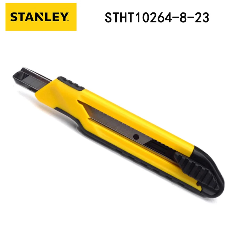 

Stanley STHT10264-8-23 самоблокирующийся двухцветный ручной художественный нож промышленный промежуточный нож открытие коробки