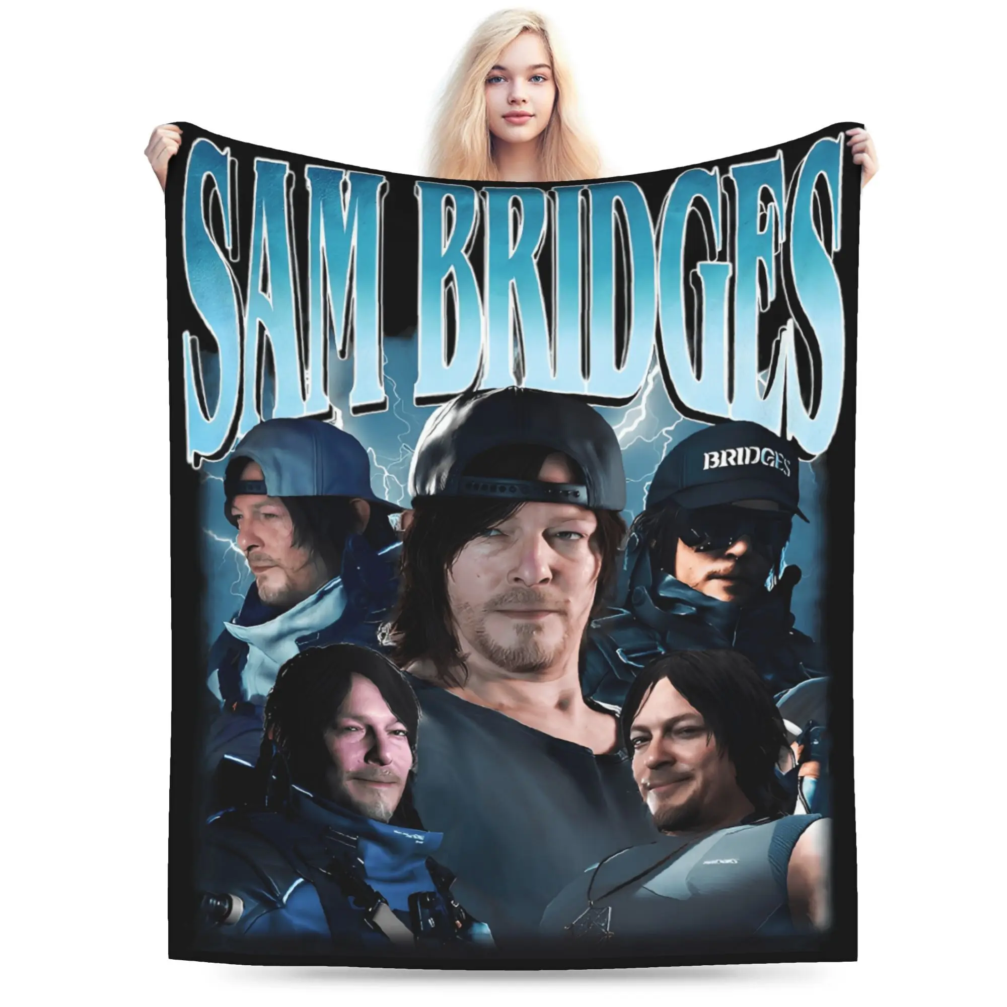 

Sam Bridges Flannel Blankets Winter Death Stranded Super Warm Throw Blanket for Child Home Decor Print Bedspread Sofa Bed Cover