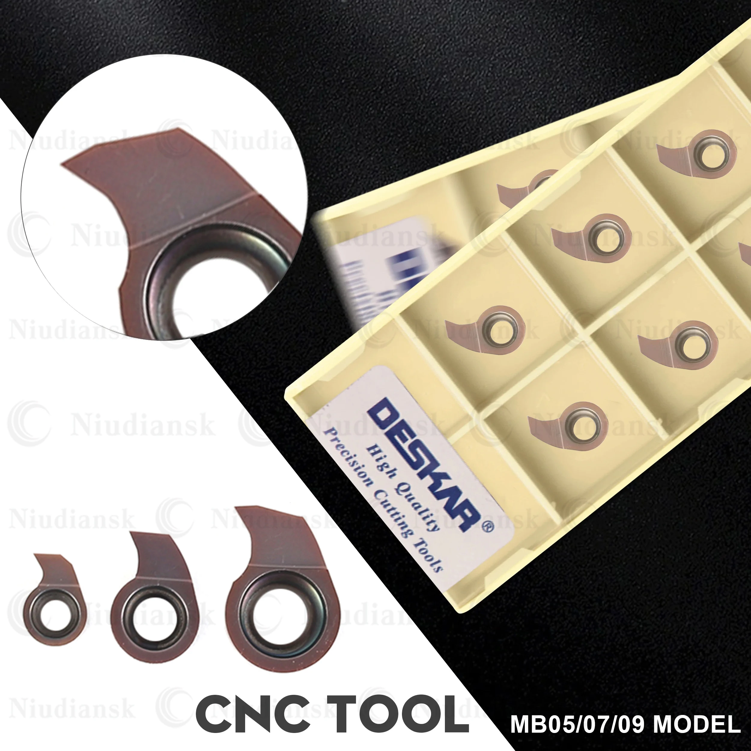 

DESKAR CNC Lathe Comma Small Diameter Inner Hole Slot Tool MB05-150-2.8-D09 MB07 MB09GR Carbide Insert Large Depth Groove Cutter