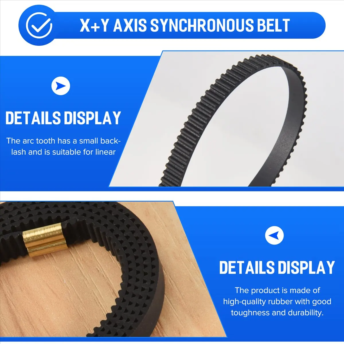 ABAN X+Y Synchronous Belt -6Mm X 765Mm+Y 720Mm Closed-Loop Timing Belt Terminal For Creatity 3 3D Printer Parts
