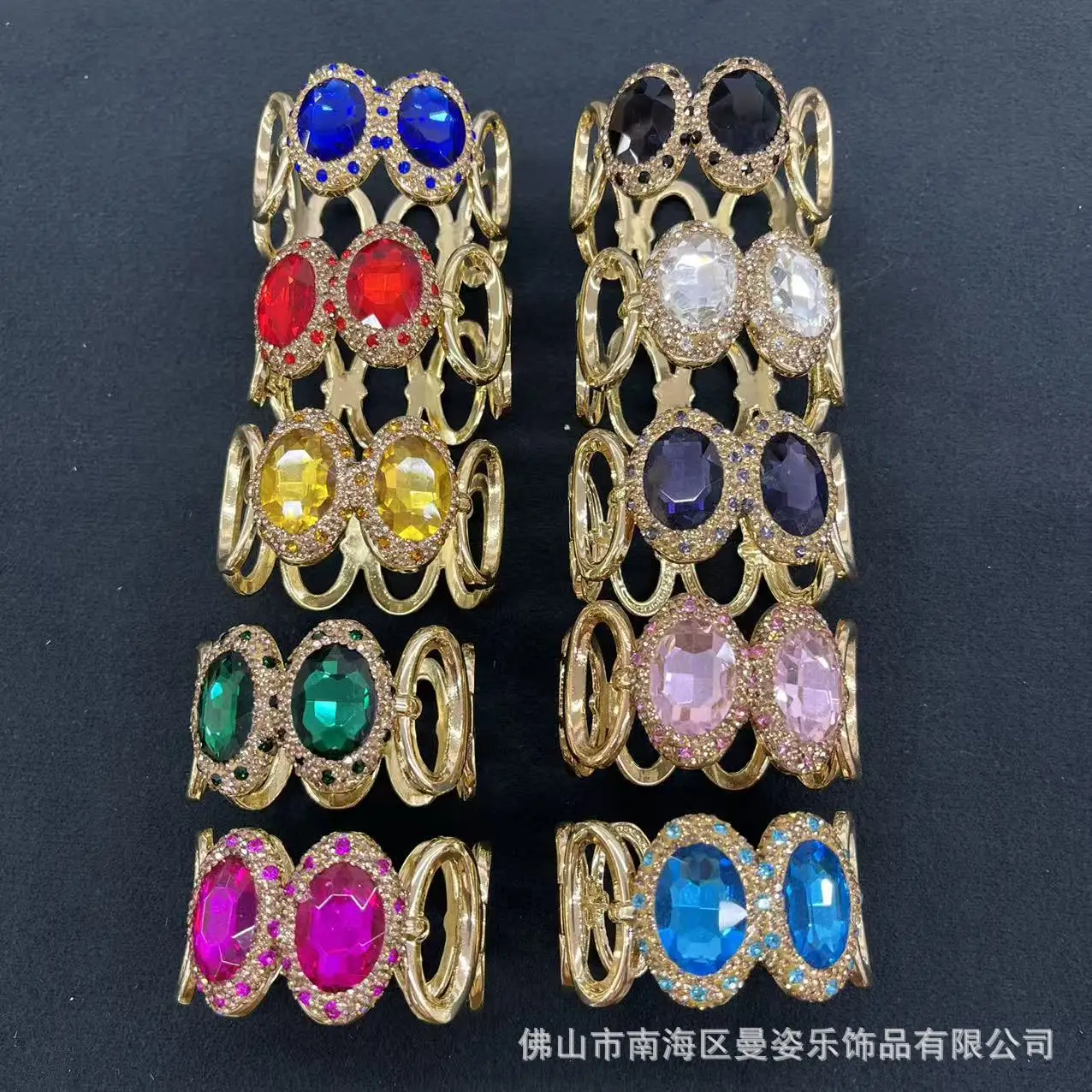 DIY accessories New crystal, bracelet high-end atmosphere European and American bracelet color-preserving electroplating inlaid