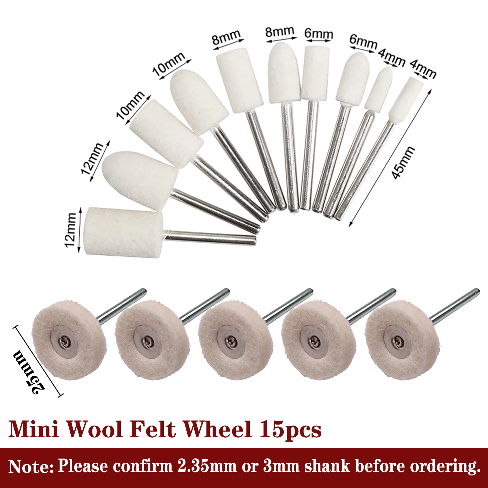 Variant: mini wool  15pcs